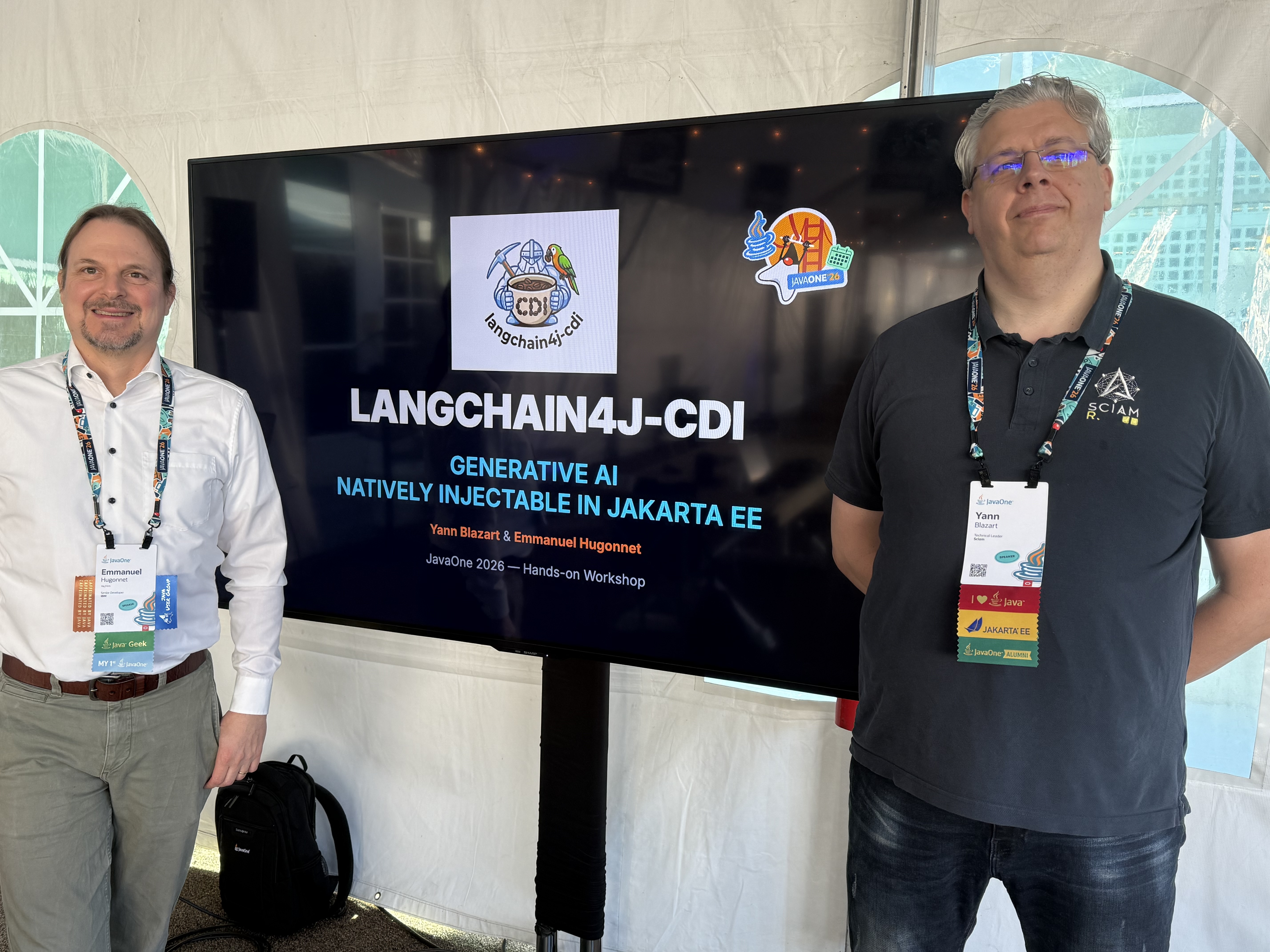 Hack Lab LangChain4j-CDI à JavaOne